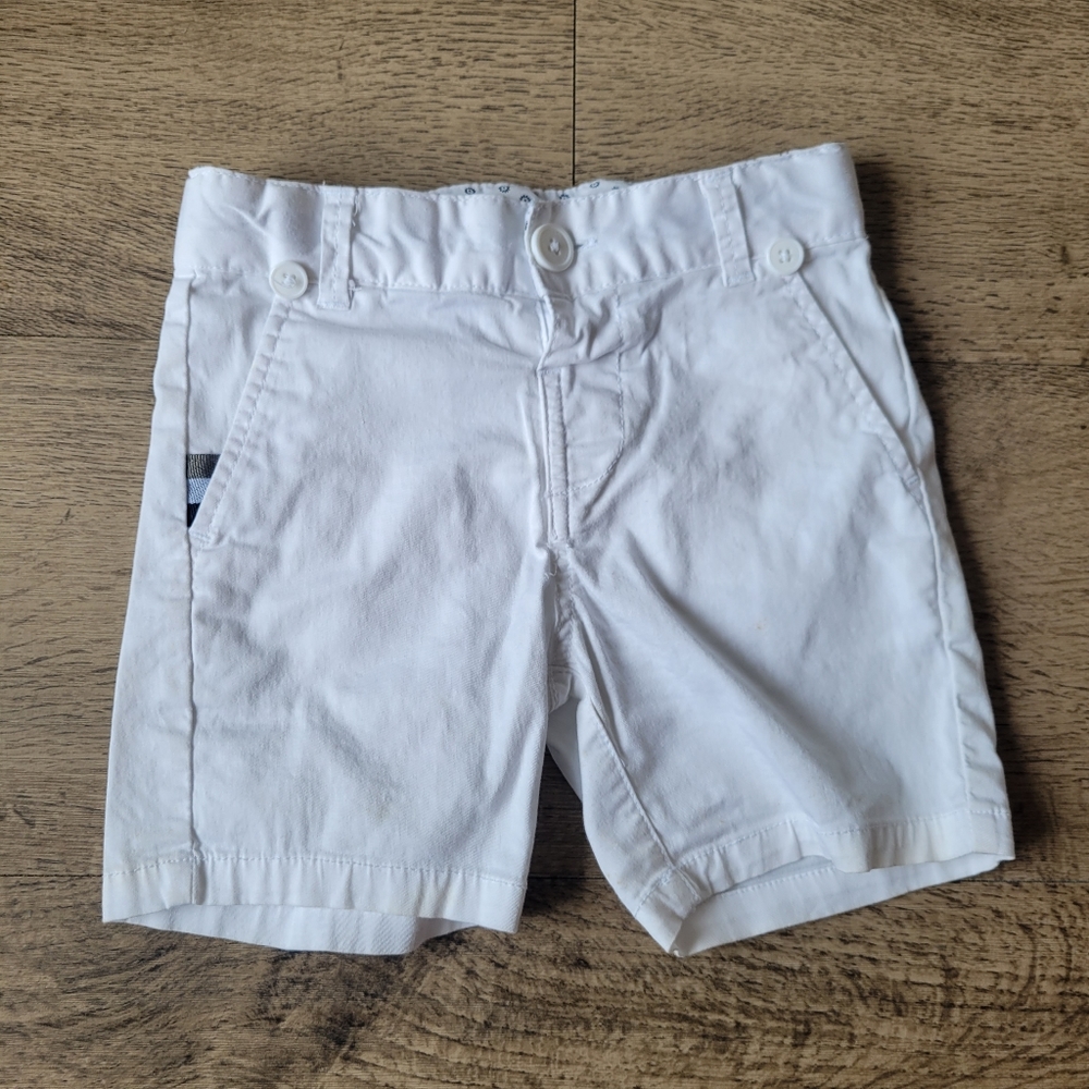 White Formal Shorts 12-18M
